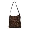 Leopard Print Bag, Women's Tote Bag, Large Capacity, Autumn and Winter Can Be Messenger, New Casual Retro Commuter Bag