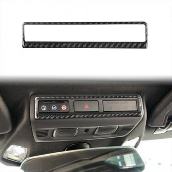 For Corvette C8 -2024 Vinyl Carbon Fiber Car Warning Light Switch Frame Trim