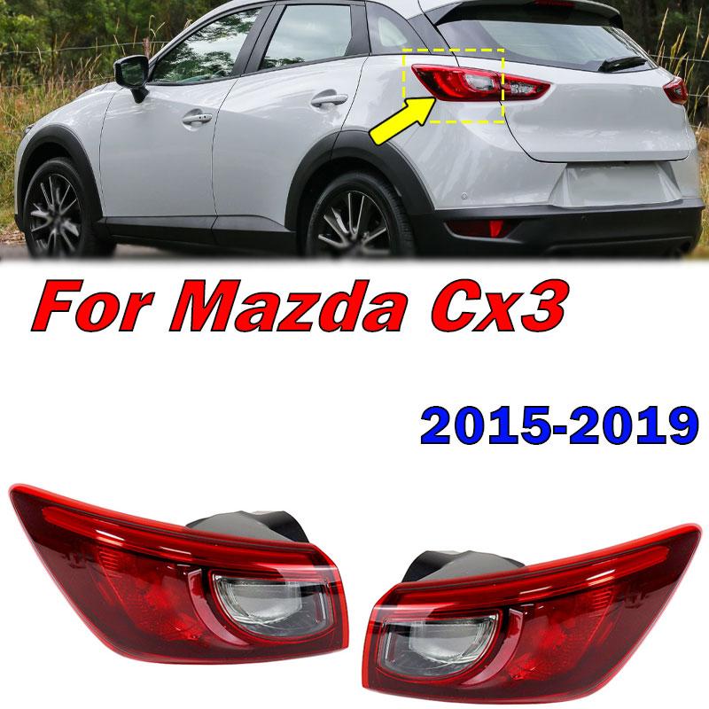 Exterior Accessories For Mazda Cx3 Cx-3 2015-2019 Rear Tail Light Reversing Brake Lamp Signal Lamp Taillamp Housing Without Bulb