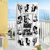 Warner Bros. Movies Customizable Name Beach Towel Soft Durable Quick-Dry Suitable for Swimming Gym Camping Yoga Vacation