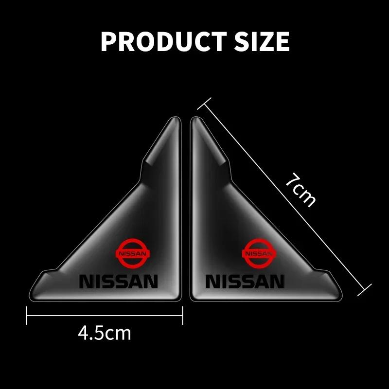 2PCS Car Door Corner Cover Anti-Collision Transparent Sticker For Nissan J10 X-Trail Qashqai Juke Leaf Micra NOTE Patrol Gadgets