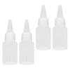 100 Pcs Plastic Squeeze Bottle 30ml Small Translucent Liquid Dispensing Bottle with Scale for Travel Picnic Arts