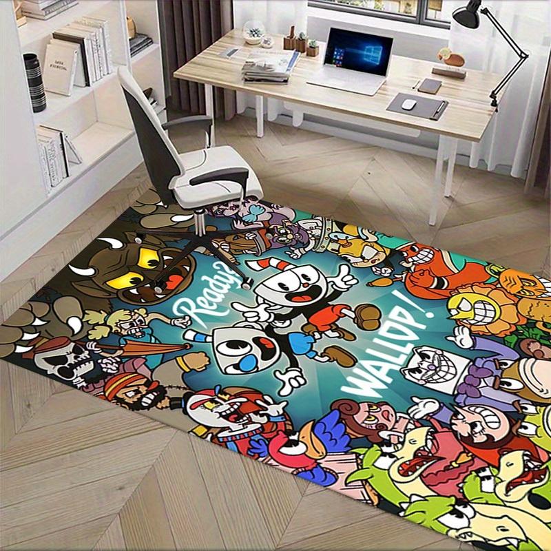 1pc Cuphead,Wallop,Ready Office Carpet Soft Polyester Non Slip Machine Washable Indoor Carpet Living