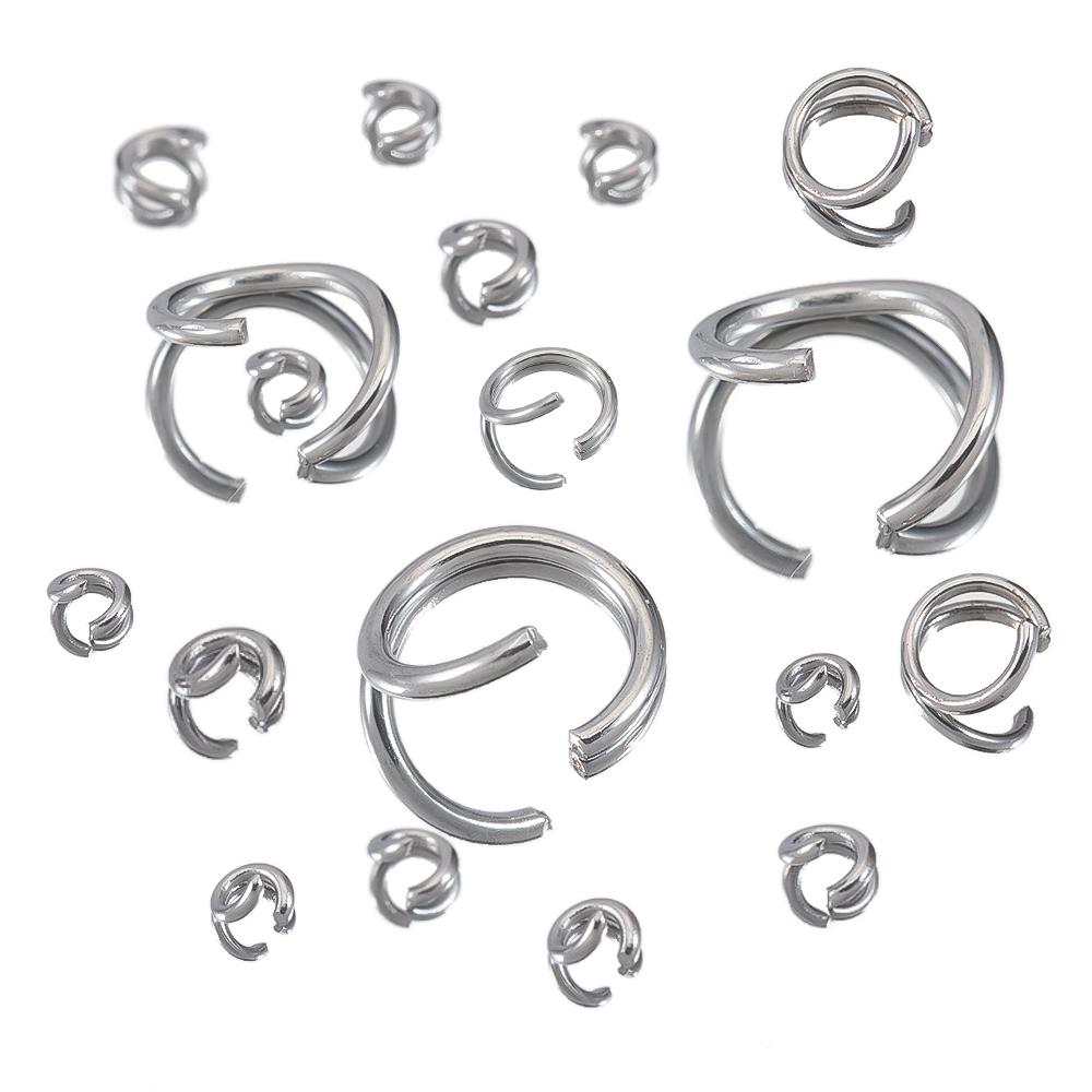 

200pcs 100pcs Stainless Steel Jump Rings 3-10mm Open Split Rings Necklace Bracelet Gold Color Connectors for DIY Jewelry Making 0.7x6mm