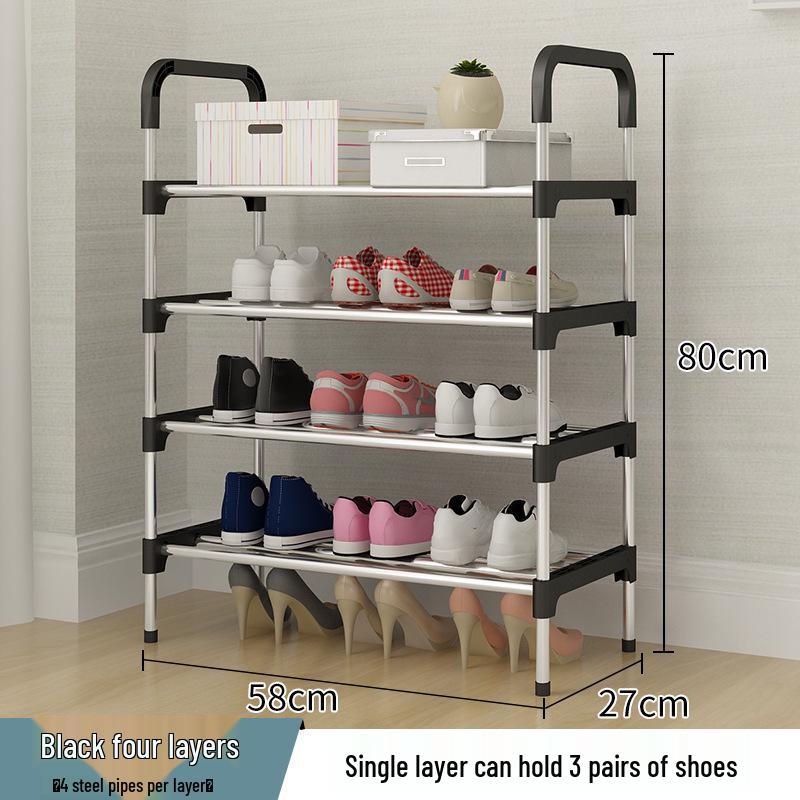 Multi-layer Minimalist Shoe Rack for Home or Dorm Assembly