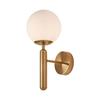Wall Light 1xG9 10W IP20 In Opal Glass – Gold Finish