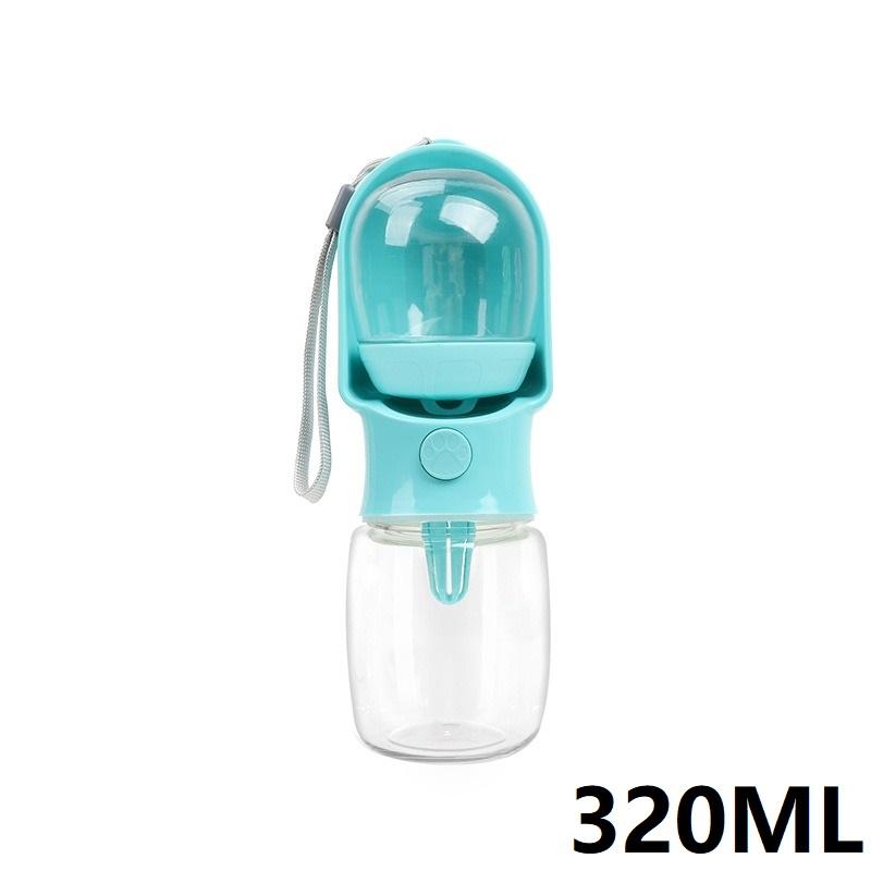 Auslaufsichere 2-in-1 Hundewasserflasche mit Futteraufbewahrung, tragbarer Haustier-Wasserspender für Spaziergänge, Reisen, Outdoor-Aktivitäten