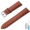 Litchi Pattern Soft Leather Watch Band Bracelet 12mm 14mm 16mm 18mm 20mm 22mm Replacement Wrist Straps Watchbands