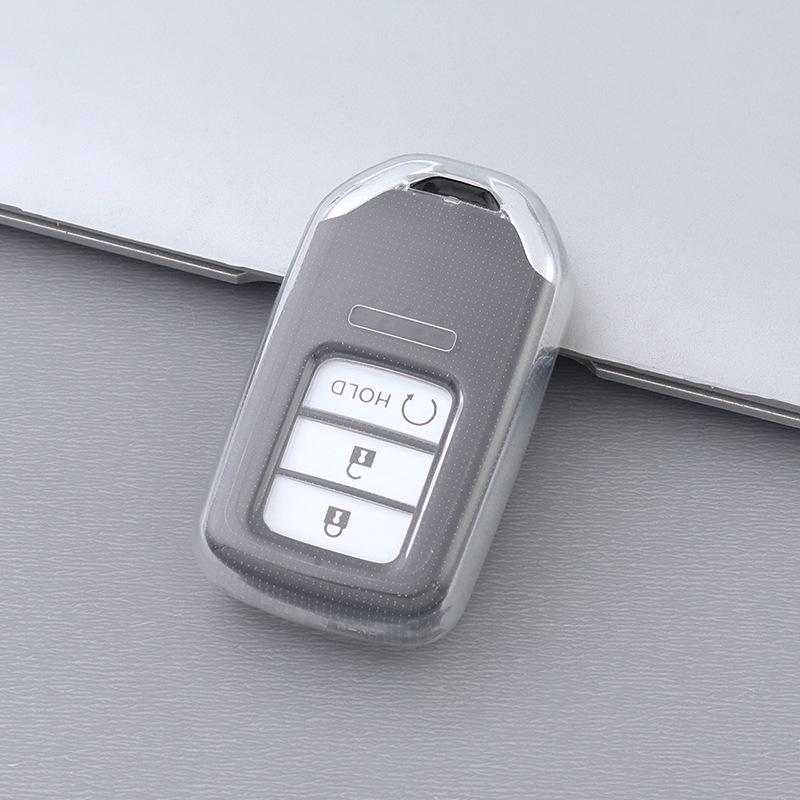 Transparent Full Wrap Honda Key Case for Civic, CR-V, Accord, XRV, Vezel, Fit, Avancier, Crider