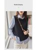 Women's Long Sleeve Striped Knitted Two-in-One Loose Top
