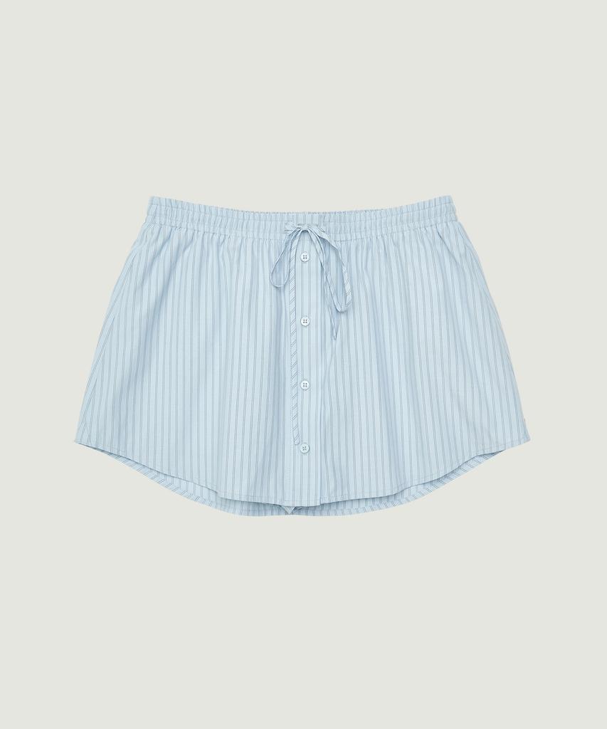 Grove Tess Stripe Skirt (Light Blue)