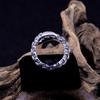 Adjustable Open Ring Men Women Sterling Geometric Vintage-Inspired Centipede Design Statement