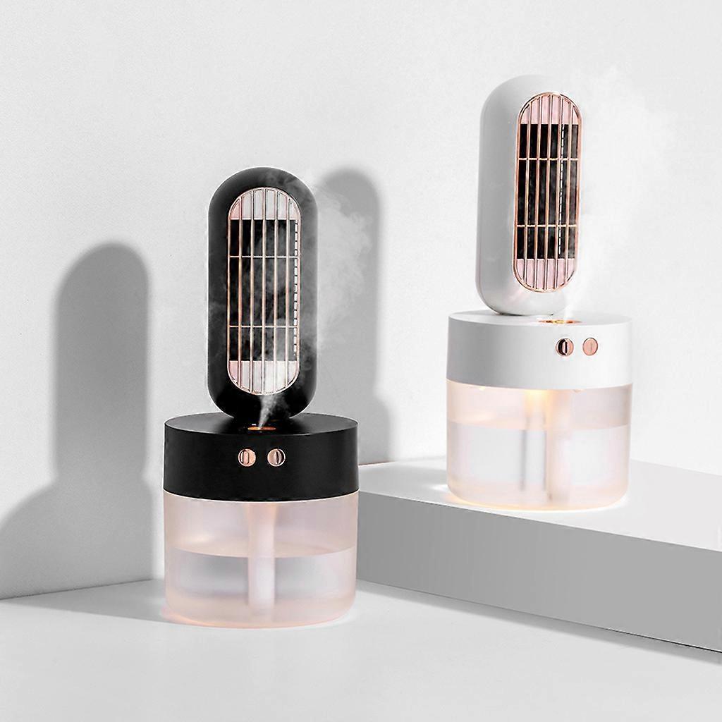 Personal USB Air Cooler Spray Humidifier Cooling Fan Visible Water for Tank