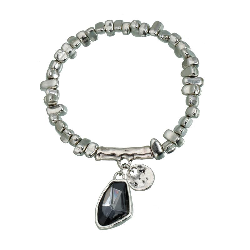 1/2Pcs Fashion Elegant Metal Pendant Necklace Irregular Necklaces Bracelet Cutting Metal Glitter Pendant Creative Jewelry Set