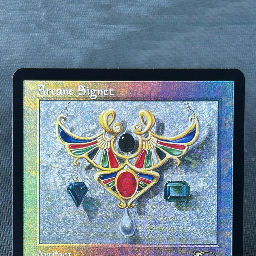 Foil Arcane Signet Old Frame Nazgûl Gaea'S Cradle Jp Volrath'S Stronghold Tcg Cusom English Card Quality Board Trading Card Game