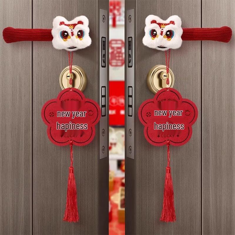 Spring Festival Lion Dance Door Handle Ornament