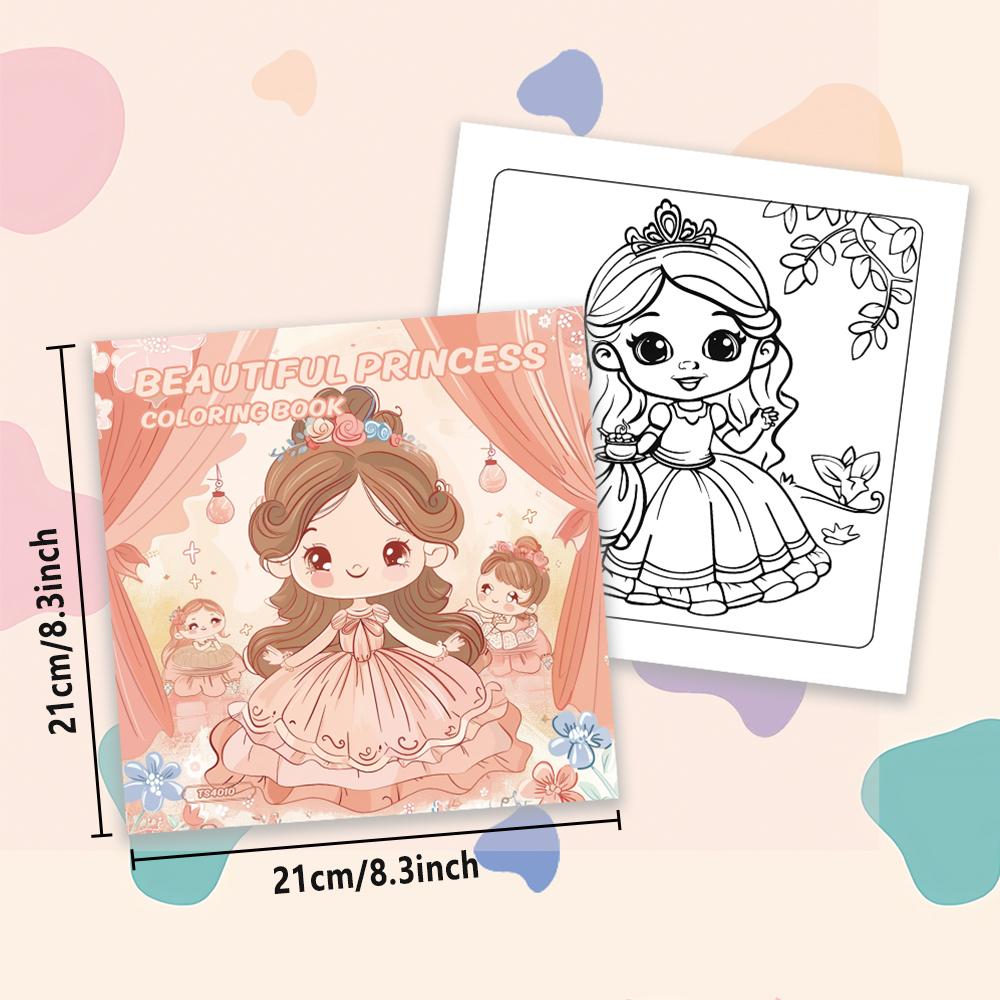 

1pc, Teen Girls Coloring Book - Teen Coloring Book - 30 Sheets, 8.3x 8.3in, For Adult Stress Relief, Christmas, Halloween Gifts