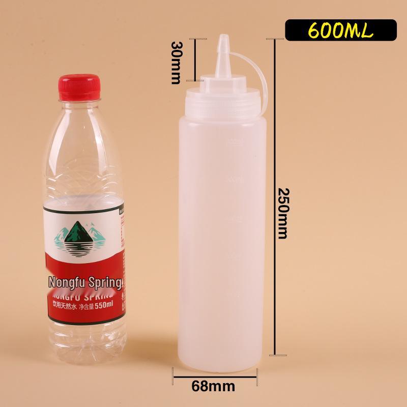Thick Plastic Food-Grade Squeeze Bottle for Salad and Tomato Sauce