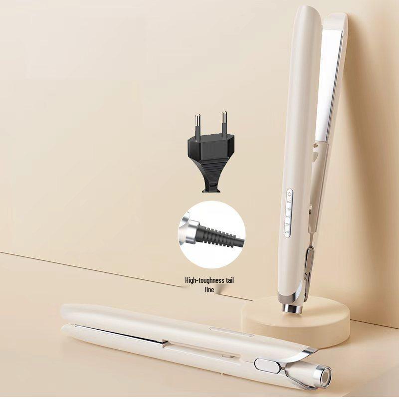 Versatile Dual-Use Curling & Straightening Iron - Non-Damaging Hair Styler for Dorms