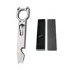 Titanium Alloy Multi-Tool: Outdoor Crowbar, Self-Defense, Bottle Opener, Wrench, EDC Gadget.
