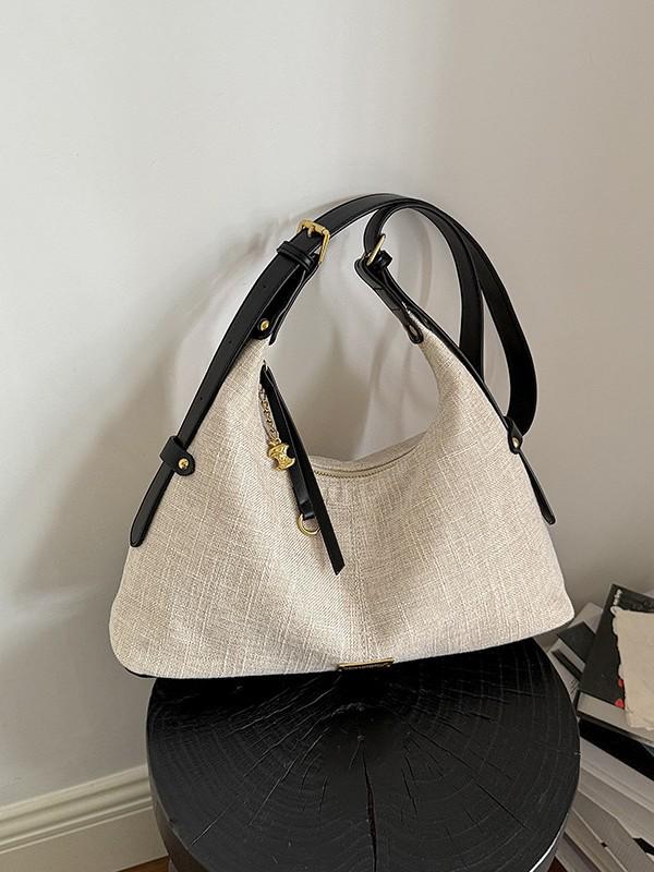 Dumpling Women's Retro Large-Capacity Casual Crossbody Shoulder Bag