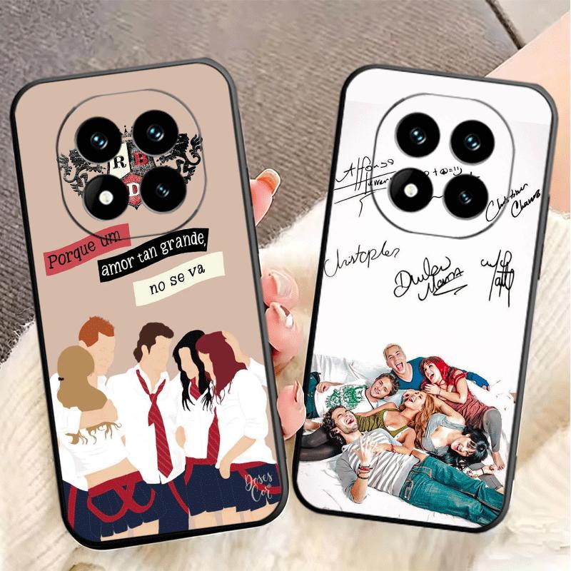 F-Fashion RBD R-Rebelde Soft Phone Case for Xiaomi Redmi Note 12 13 14 15 Pro Plus 11 12S 11S 11T 10 4G Black Cover Back Shell