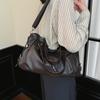 Shoulder Bag Women's 2 Large Capacity Commuter Crossbody Bag PU Portable Tote Bag
