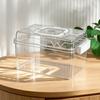 Transparent Hamster Cage Handheld Ventilation Hamster Habitat Buckle Design Durable Small Pet Feeding Box Small Animals