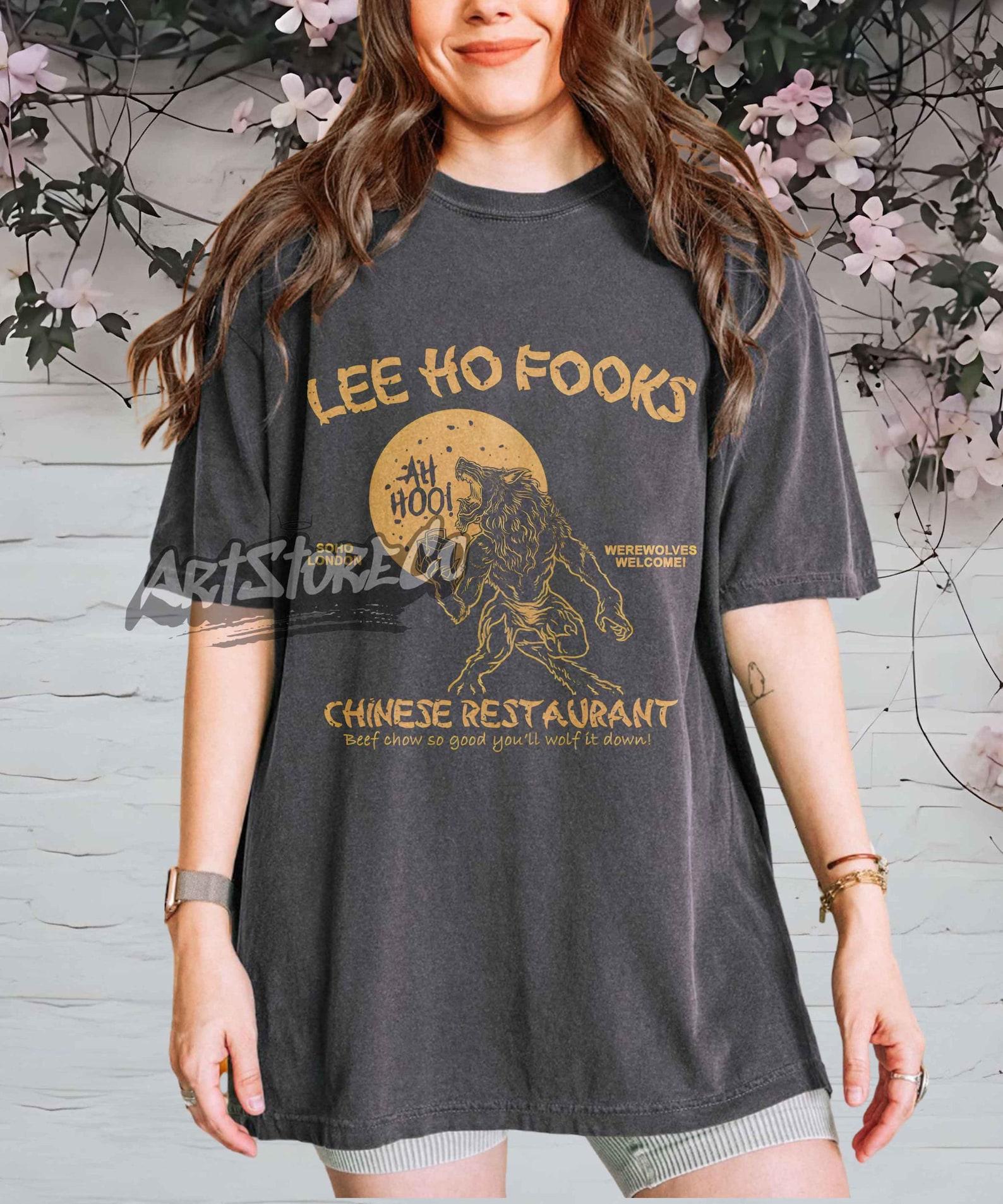 Werewolf Chinese Restaurant Tee, Lee Ho Fooks Retro Graphic Shirt S