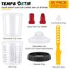 Upgrade Spray Gun Paint Mixing Cup H/O Quick Cup Spray Gun Tank 20.3oz/600ML Disposable Paint Cup with Spray Gun Cup Adapter