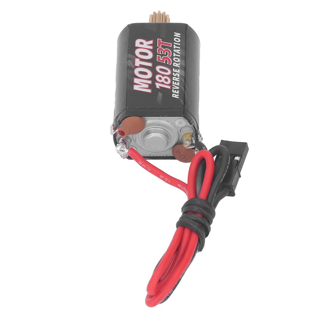 Brushed 53T Motor 180 Brushed Large Torque Motor for Traxxas TRX4M 118 Climbing Car Black