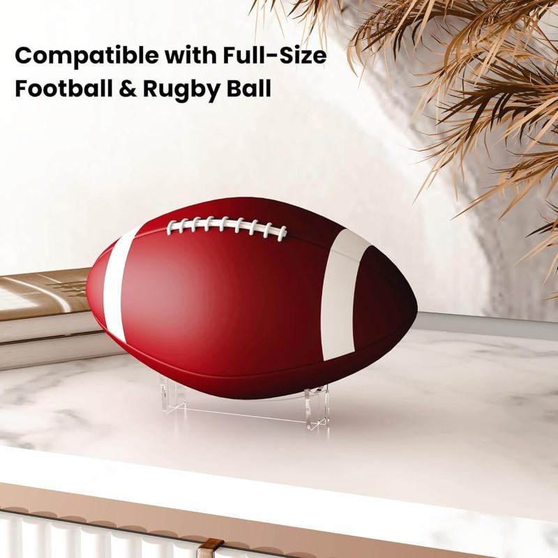 1/2Pcs Acrylic Ball Display Stands Rugby Football Basketball Volleyball Soccer Storage Holder Desktop Souvenir Collection Holder