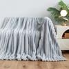 Cross-Border Flannel Rabbit Plush Blanket: Multifunctional Sofa Cover and Thick Winter Nap Blanket