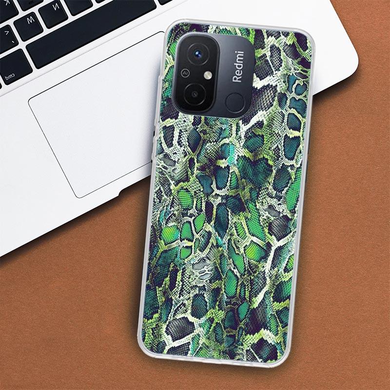 Pink Snake Skin Printing Drawing Phone Case For Xiaomi Redmi 12 13 12C 13C 14C 10 10C 10A 9 9C 9A 9T 8A 8 7A 7 6A 6 Pro K80 K70