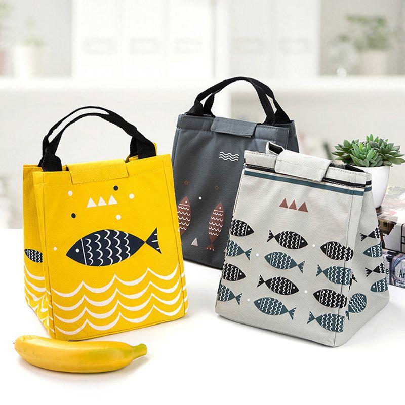 Artone Fish Oxford Wiederverwendbare Lunchtasche mit Wärmeisolierung und Premium-Material