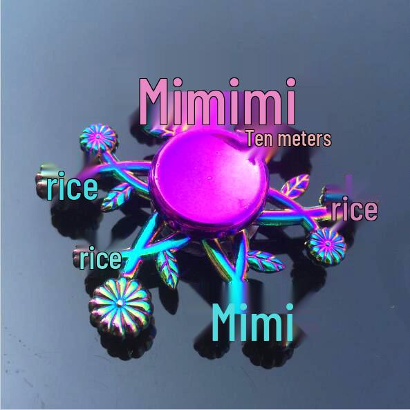 Colorful Zinc Alloy Fidget Spinner: Black Tech Stress-Relief Toy for Students and Kids.