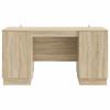 Desk in Sonoma Oak Finish 142.5 x 50 x 75 cm Particleboard