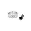 Dewu Bestseller Neue Voll-Diamant-Paarringe: Luxuriöses Micro-Setting, Vielseitiges & Einfaches Geschenk für Frauen