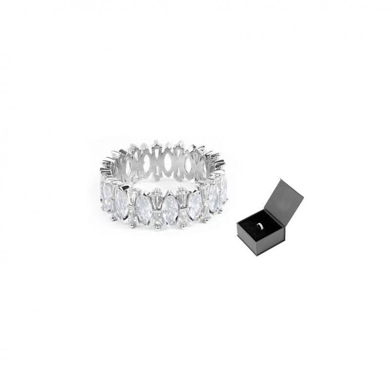 Dewu Bestseller New Full Diamond Couple Rings: Luxury Micro-set, Versatile & Simple Gift for Women Size 10
