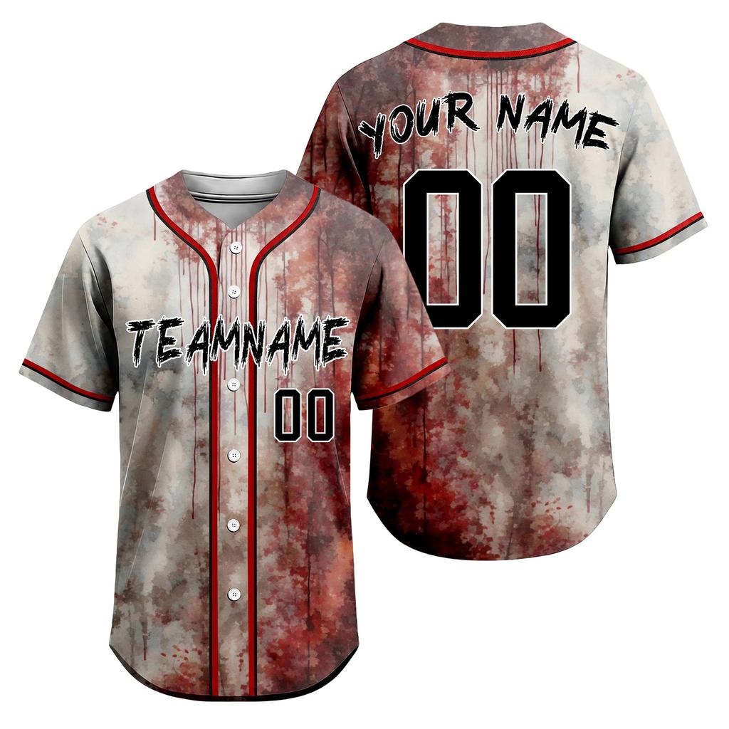 Customizable Baseball for Halloween - Unisex Long Sleeve Sportswear for Men Women and Kids