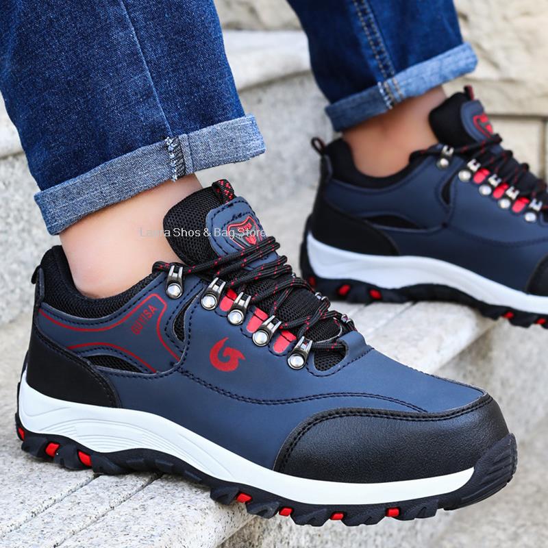 Fashion Male Work Sneakers Steel Toe Cap Work Safety Boot Comfort Men Boots Anti-puncture Safety Work Shoes Men Indestructible Shoes