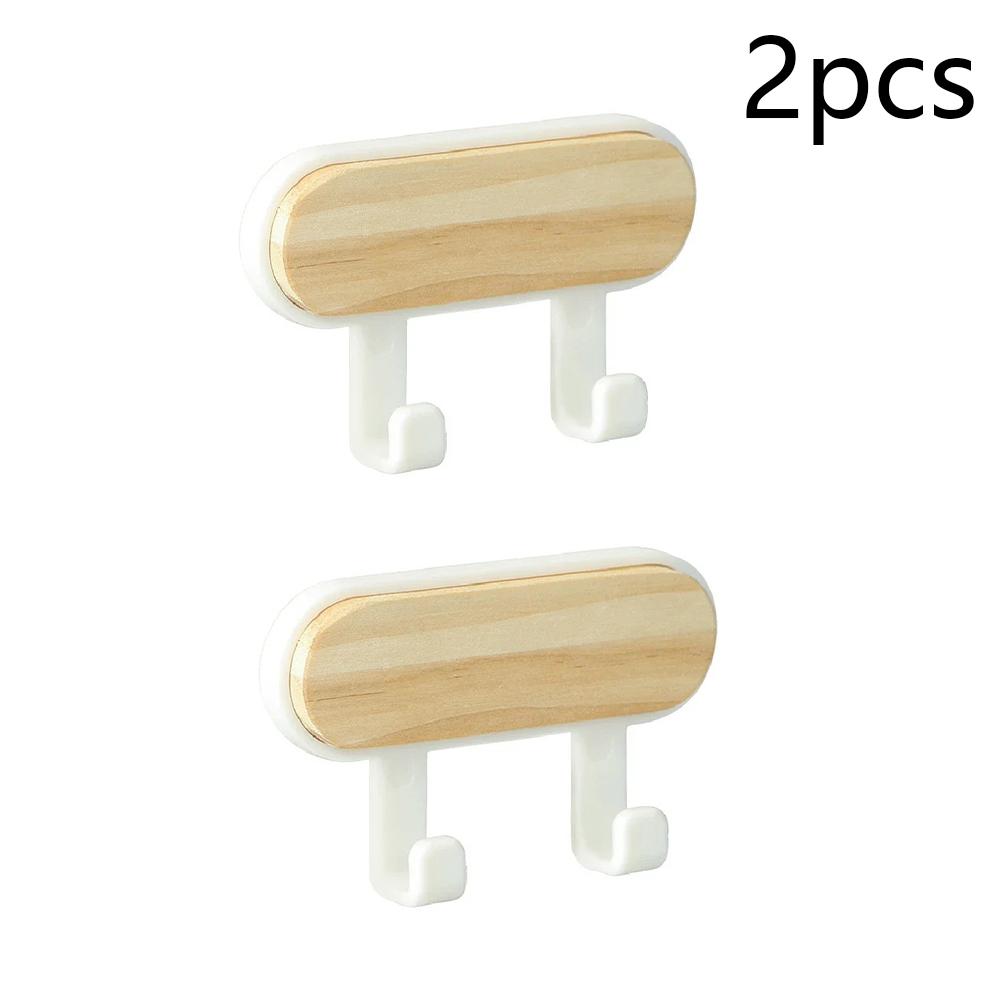 Organizator Depozitare Pălării Eșarfe Cârlige de Perete din Lemn Autoadezive Suport pentru Breloc Agățătoare de Perete pentru Ușă Agățătoare de Perete Menajer Cârlig Agățătoare Montată pe Perete