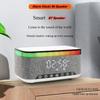 Hot Selling Products Digital Alarm Clock RGB Speaker Round Bedside Night Light 15W Wireless Charger 6 In 1 BT Wireless Speakers