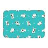 Starry Night Oil Painting Bull Terrier Carpet Mat Anti-Slip Rubber Backing Rug for Pet Lover Home Decoration Artistic Anime Rug
