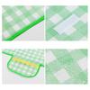 Foldable Picnic Mat Waterproof Sand Blanket Extra Large Picnic Rug Healthy Odor-Free Fabric Yellow Red Stripe Blanket for Beach