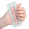 French Style Nails Art Stickers Nails Polish Wraps Semi Cured Gel Nail Strips