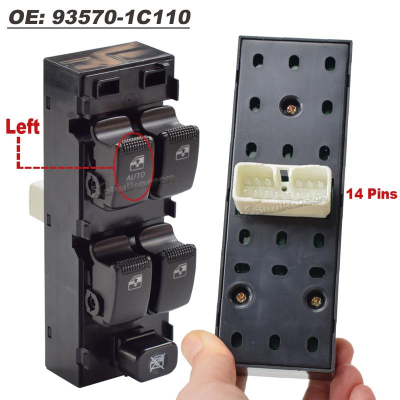 New 93570-1C110 935701C110 For Hyundai Getz 2003-2010 Matrix 2006-2011 Car Master Electric Power Window Control Switch Auto Part