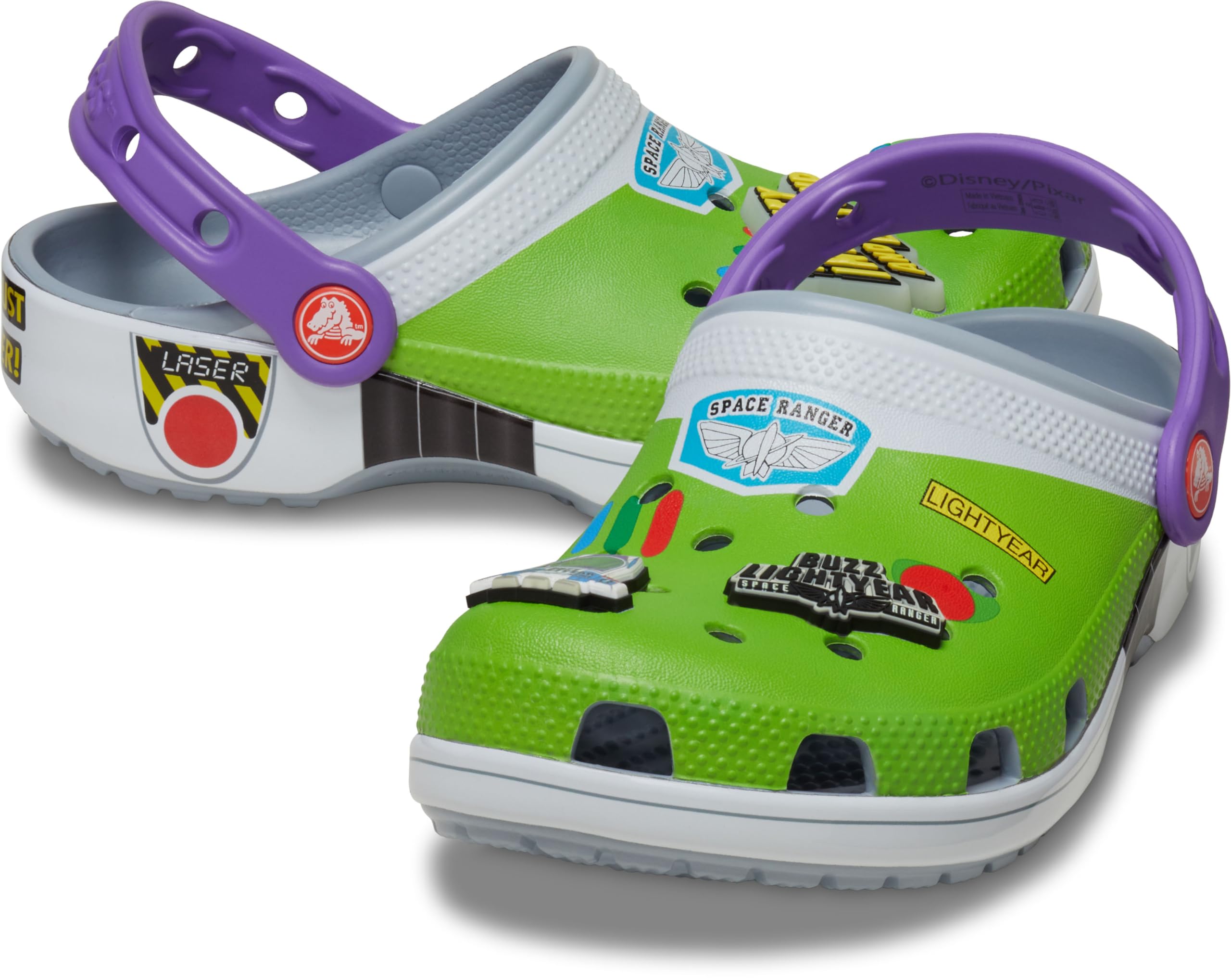 

Сандалии детские размер Toy Story Buzz Lightyear Classic Clog Kids Blue Gray см [Crocs] 17.5