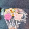 50/100pcs Transparent Frosted Package Handmade Lollipop Packaging Machine Sealing Candy Sugar Bags