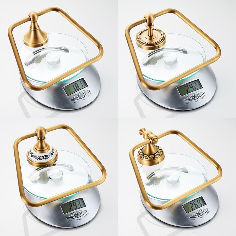 ELLEN Bathroom Towel Ring Antique Bronze Wall Mounted Brass Bath Towel Holder EL4080T